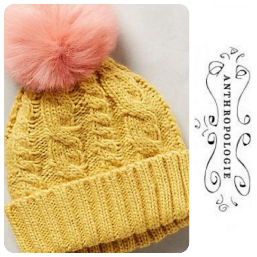 🆕Anthropologie🌷Fall Insulated Puff Beanie Hat - Picture 1 of 5
